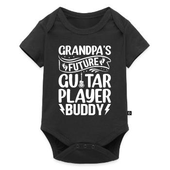 Newborn Guitarist - Grandpa's Future Guitar Player - Baby Premium short-sleeve bodysuit - black - Front