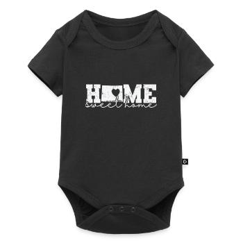 Wyoming Home Sweet Home États-Unis Amérique - Body à manches courtes Premium Bébé - noir - Devant