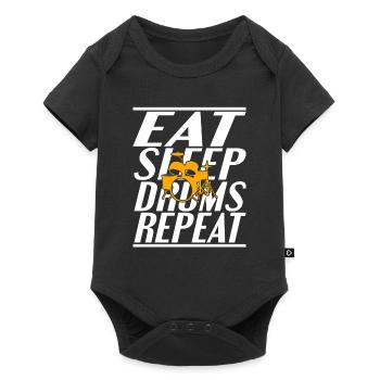 Nourriture Sleeping Drums - Body à manches courtes Premium Bébé - noir - Devant