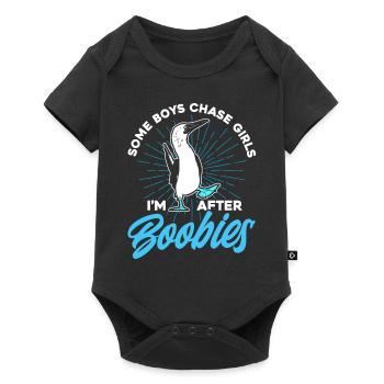 Birdwatcher Seabird Boobie Cadeau - Body à manches courtes Premium Bébé - noir - Devant