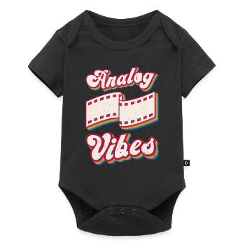 Retro Photographer Vintage Analog Vibes - Baby Premium Kurzarmbody - Schwarz - Vorne