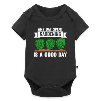 Any Day Spent Gardening Is A Good Day - Baby Premium short-sleeve bodysuit - black - Front