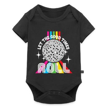 Disco Balls Club Funny Vintage Party Retro Groov - Body à manches courtes Premium Bébé - noir - Devant