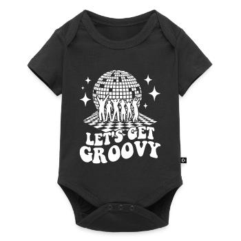 Retro Groovy Club Vintage Party Funny Disco Ball - Body à manches courtes Premium Bébé - noir - Devant