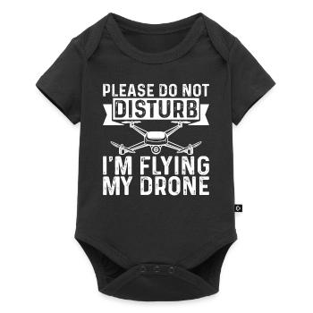 Drôle de pilote de drone s’il vous plaît ne dérangez pas je vole - Body à manches courtes Premium Bébé - noir - Devant