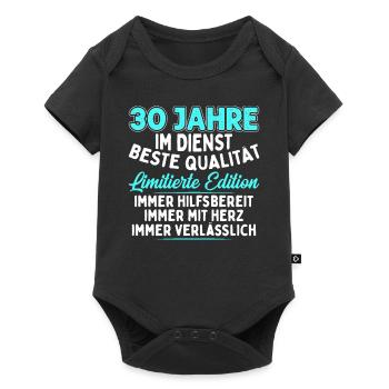 30 Jahre Im Dienst - Baby Premium Kurzarmbody - Schwarz - Vorne