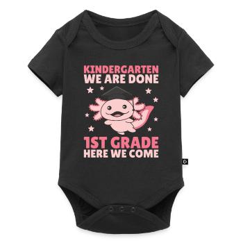 Kids Kindergarten graduate Axolotl 1st grade - Baby Premium Kurzarmbody - Schwarz - Vorne