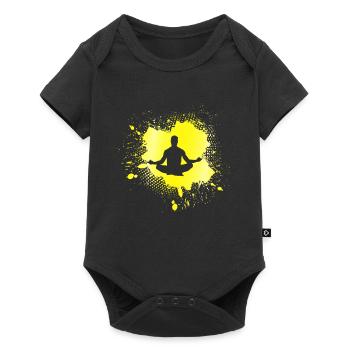 Yoga - Baby Premium Kurzarmbody - Schwarz - Vorne