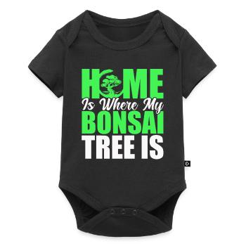 Bonsai Tree Gift Japan Bonsai Garden - Baby Premium short-sleeve bodysuit - black - Front