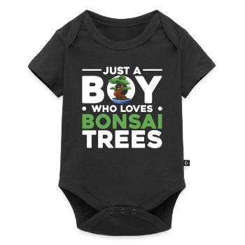 Bonsai Tree Gift Japan Bonsai Garden - Baby Premium short-sleeve bodysuit - black - Front