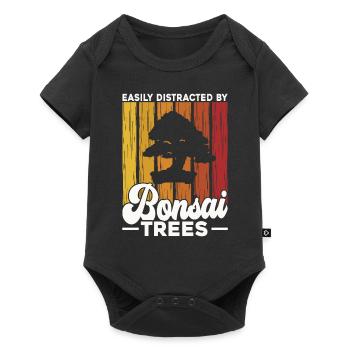 Bonsai Tree Gift Japan Bonsai Garden - Baby Premium short-sleeve bodysuit - black - Front