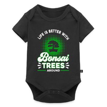 Bonsai Tree Gift Japan Bonsai Garden - Baby Premium short-sleeve bodysuit - black - Front