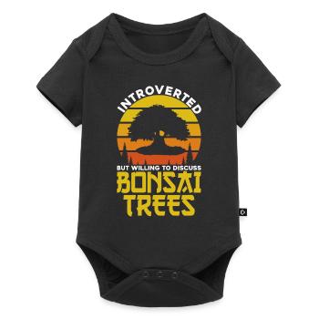 Bonsai Tree Gift Japan Bonsai Garden - Baby Premium short-sleeve bodysuit - black - Front