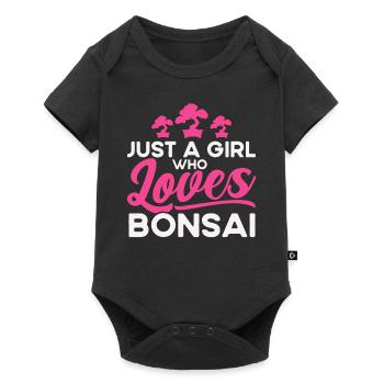 Bonsai Tree Gift Japan Bonsai Garden - Baby Premium short-sleeve bodysuit - black - Front