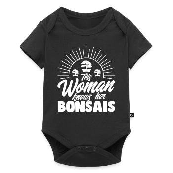 Bonsai Tree Gift Japan Bonsai Garden - Baby Premium short-sleeve bodysuit - black - Front
