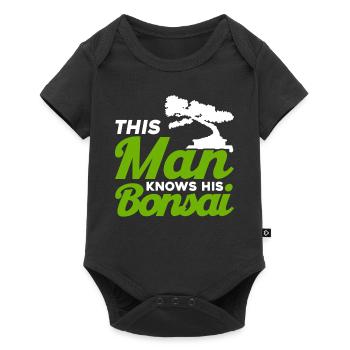 Bonsai Tree Gift Japan Bonsai Garden - Baby Premium short-sleeve bodysuit - black - Front