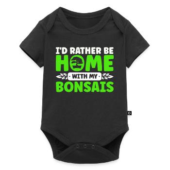 Bonsai Tree Gift Japan Bonsai Garden - Baby Premium short-sleeve bodysuit - black - Front