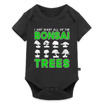 Bonsai Tree Gift Japan Bonsai Garden - Baby Premium short-sleeve bodysuit - black - Front