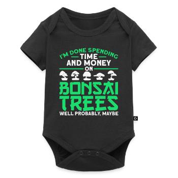 Bonsai Tree Gift Japan Bonsai Garden - Baby Premium short-sleeve bodysuit - black - Front