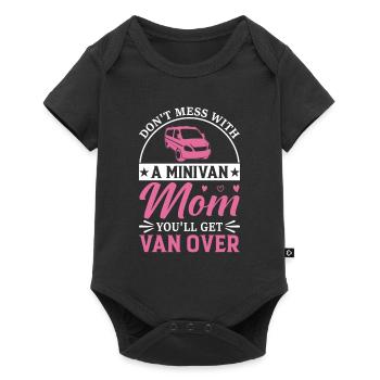 Super Mom Minivan Moms Drives Minivan Lifestyle - Baby Premium short-sleeve bodysuit - black - Front