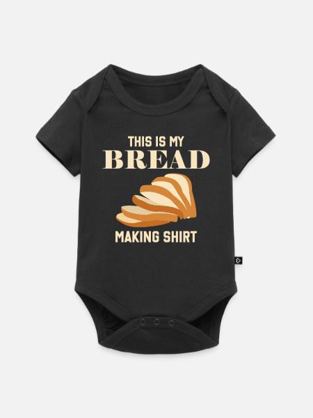 Bread Making Baking - Baby Premium Kurzarmbody - Schwarz