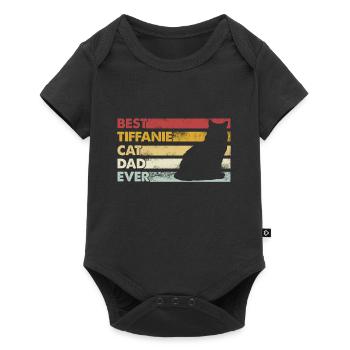 Best Father Ever - Tiffanie Cat - Baby Premium short-sleeve bodysuit - black - Front