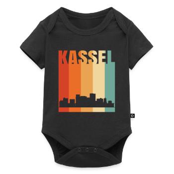 Kassel - Baby Premium Kurzarmbody - Schwarz - Vorne