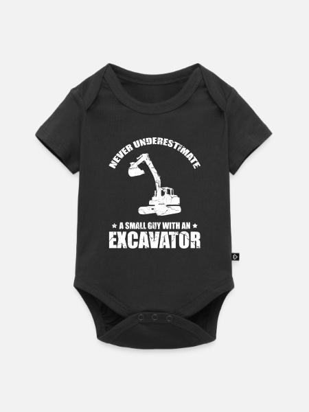 Baggerführer für Bagger und Sandbagger - Baby Premium Kurzarmbody - Schwarz
