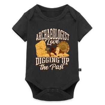 archéologue archéologie cadeau idée cadeau archés - Body à manches courtes Premium Bébé - noir - Devant
