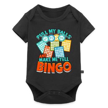 Bingo Jeu Joueur de bingo Grand-mère Loterie de jeu - Body à manches courtes Premium Bébé - noir - Devant