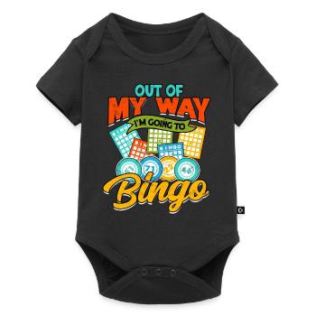 Bingo Jeu Joueur de bingo Grand-mère Loterie de jeu - Body à manches courtes Premium Bébé - noir - Devant