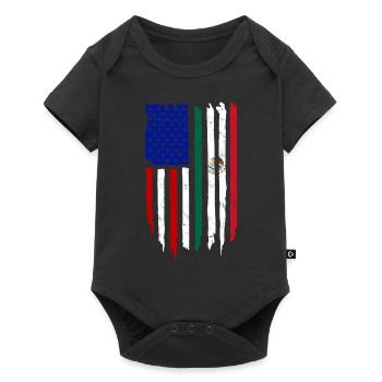 USA America Immigrants US Citizens American FL - Baby Premium short-sleeve bodysuit - black - Front