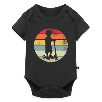 Scooter Stunt Scooter for Kids Retro - Baby Premium short-sleeve bodysuit - black - Front
