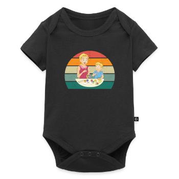 Maler Malerin Zeichnen Zeichner Zeichnerin Farbe - Baby Premium Kurzarmbody - Schwarz - Vorne