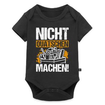 Handwerker Spruch Handwerker Meister Tischler Zimm - Baby Premium Kurzarmbody - Schwarz - Vorne