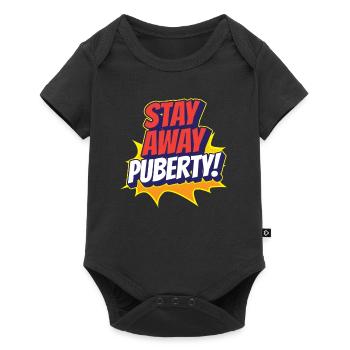 Restez à l’écart: puberté adolescent adulte - Body à manches courtes Premium Bébé - noir - Devant