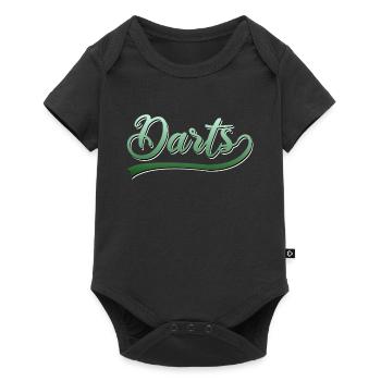 Darts - Baby Premium Kurzarmbody - Schwarz - Vorne