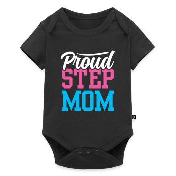 Proud stepmother foster mother foster mother child - Baby Premium short-sleeve bodysuit - black - Front