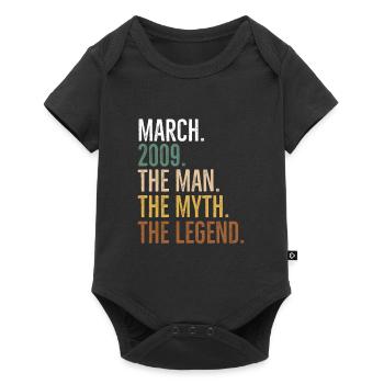 March 2009 The Man The Myth The Legend - Baby Premium short-sleeve bodysuit - black - Front