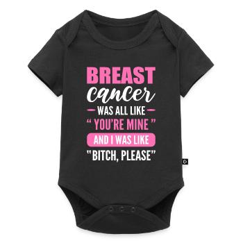 C’était comme un cancer du sein à ruban rose - Body à manches courtes Premium Bébé - noir - Devant
