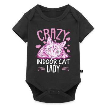 Chat d’intérieur Femmes Kitty Kitten Maman - Body à manches courtes Premium Bébé - noir - Devant