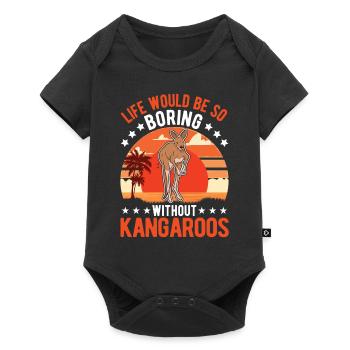 Australian Kangaroo Australia Kangaroo - Baby Premium short-sleeve bodysuit - black - Front