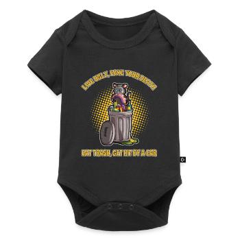 Opossum saying for animal lovers and possum - Baby Premium short-sleeve bodysuit - black - Front