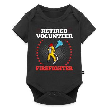 Volunteer Firefighter Firefighter Volunteers - Baby Premium short-sleeve bodysuit - black - Front
