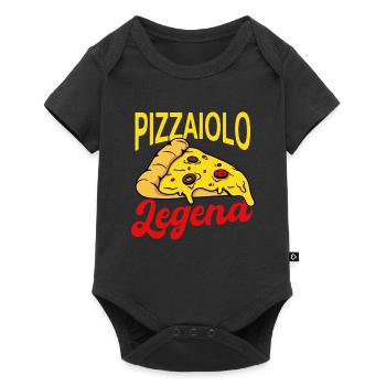 Légende de Pizzaiolo - Body à manches courtes Premium Bébé - noir - Devant