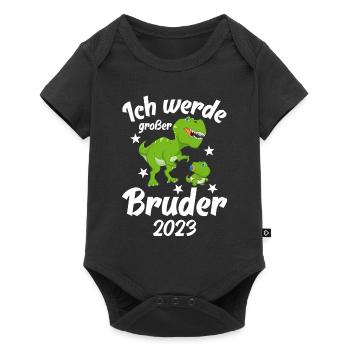 Ich Werde Großer Bruder 2023 - Baby Premium Kurzarmbody - Schwarz - Vorne