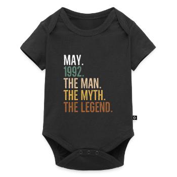 May 1992 The Man The Myth The Legend - Baby Premium short-sleeve bodysuit - black - Front