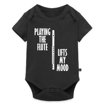 Musicien d'orchestre Flûtiste Funny Saying Flute - Body à manches courtes Premium Bébé - noir - Devant