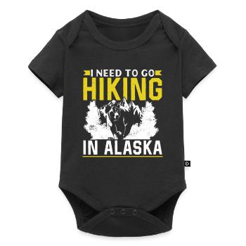 J’ai besoin de faire de la randonnée dans la nature en Alaska - Body à manches courtes Premium Bébé - noir - Devant