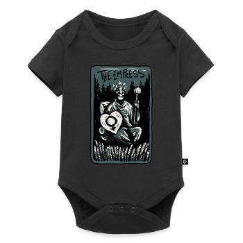 The Empress Skeleton Skull Tarot Card - Baby Premium Kurzarmbody - Schwarz - Vorne